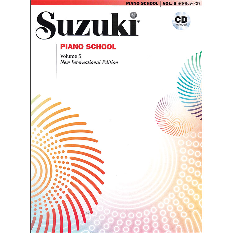 Suzuki Piano School, Volume 5, Book with CD - International Edition