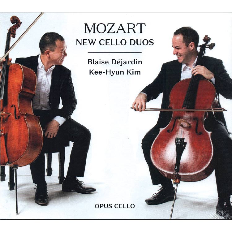 Mozart, New Cello Duos, CD with Blaise Dejardin/ Kee-Hyun Kim (OpusCello)