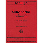 Sarabande from Cello Suite #6 for four cellos; Johann Sebastian Bach (International)