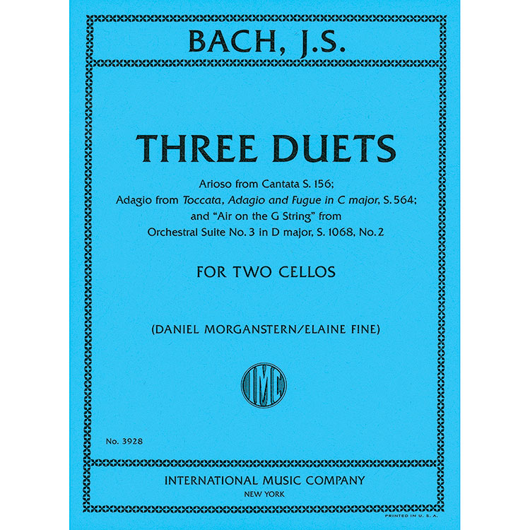 Three Duets for two cellos (BWV 1068, 564, 156); Johann Sebastian Bach