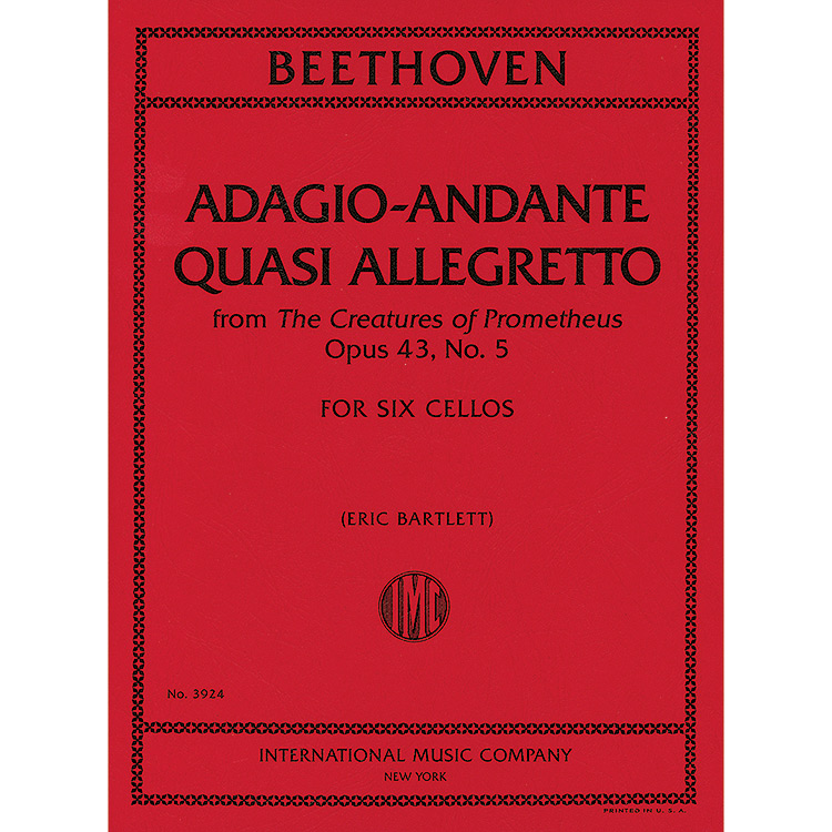 Adagio-Andante quasi Allegretto from Creatures of Prometheus for six cellos; Ludwig van Beethoven