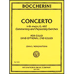 Concerto No. 9 in B-flat Major, G.482 for cello with commentary, preparatory exercises and optional 2nd cello; Luigi Boccherini