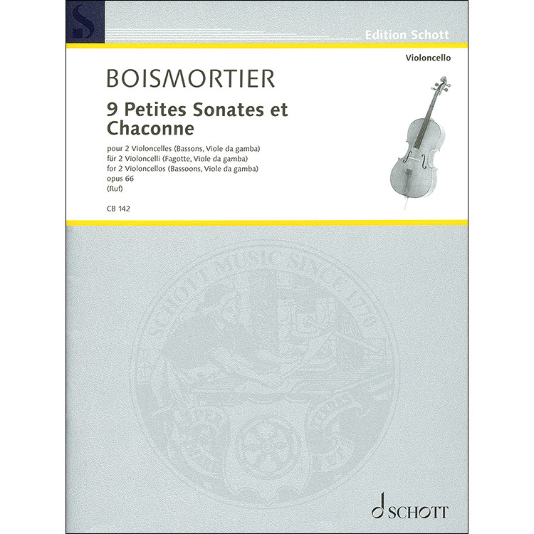 Nine Petites Sonates, Op.66 for 2 cellos; Joseph Bodin de Boismortier