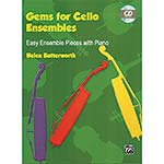 Gems for Cello Ensemble, book with CD accompaniment; Helen Butterworth (Alfred Publishing)