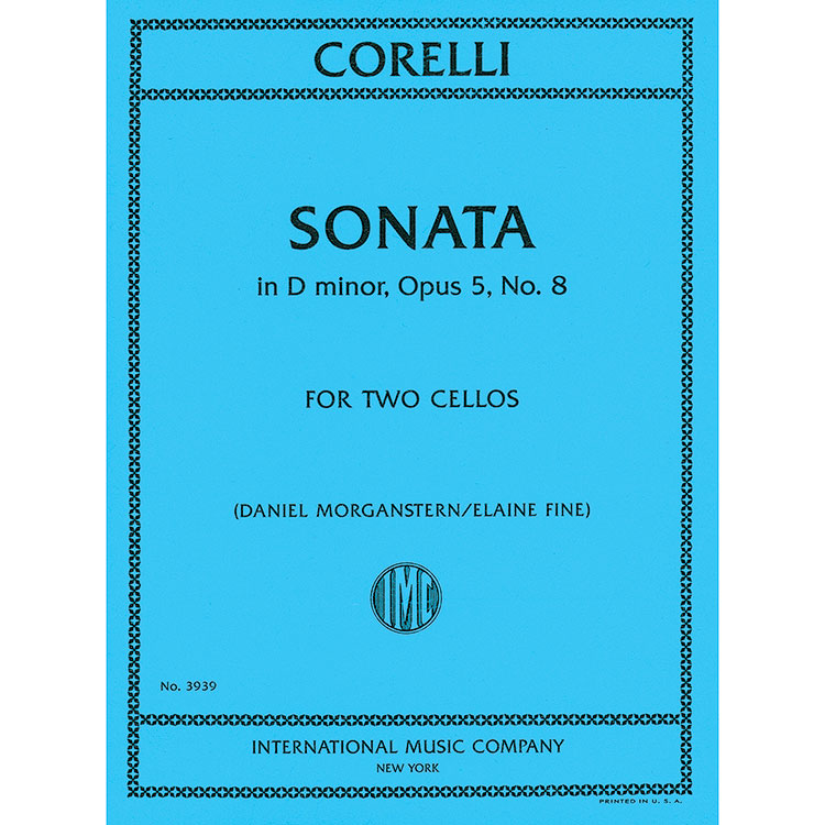 Sonata in D minor, Op.5/8 for two cellos; Arcangelo Corelli