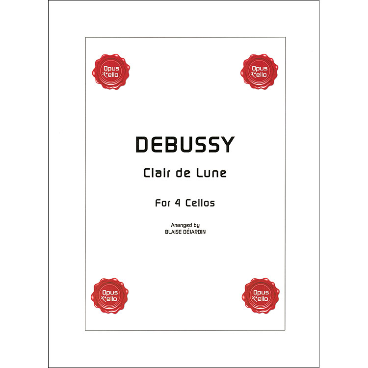 Clair de Lune for 4 cellos, arranged by Blaise Dejardin; Claude Debussy (Opus Cello)