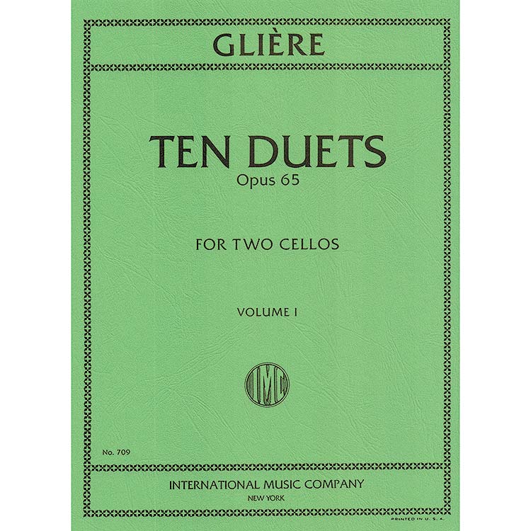 Ten Duets, Op.53, Vol. 1 for two cellos; Reinhold Gliere