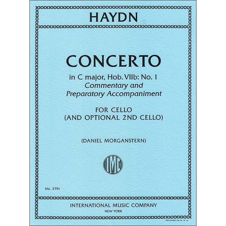Concerto in C major, Hob.VIIb:No.1, for cello (and optional 2nd cello); Joseph Haydn (International)