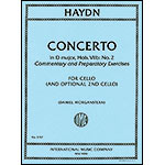 Concerto No. 2 in D Major, Hob.IIIb: 2 for cello with commentary, preparatory exercises and optional 2nd cello; Franz Joseph Haydn