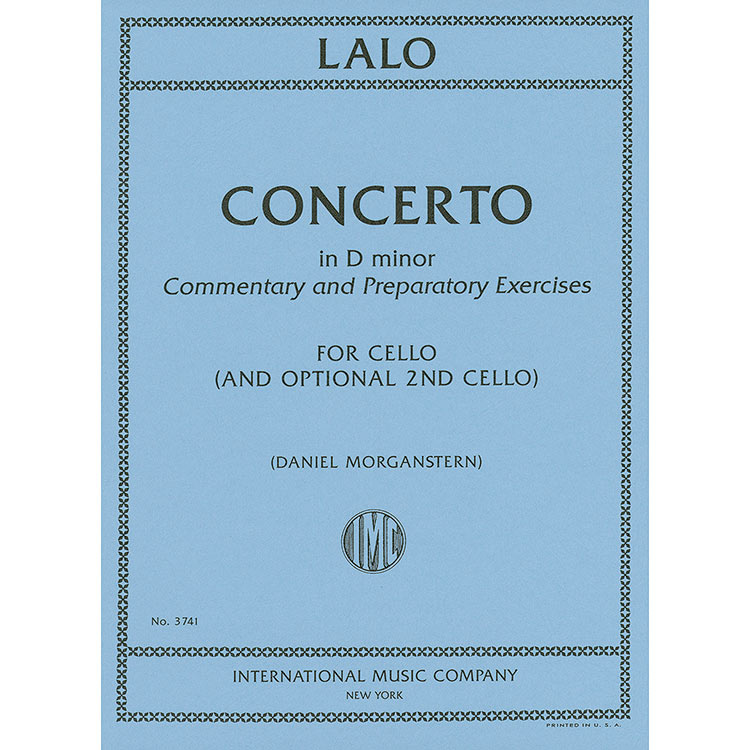 Concerto in D minor for cello and piano, with optional 2nd cello (commentary and preparatory exercises by Daniel Morganstern); Edouard Lalo