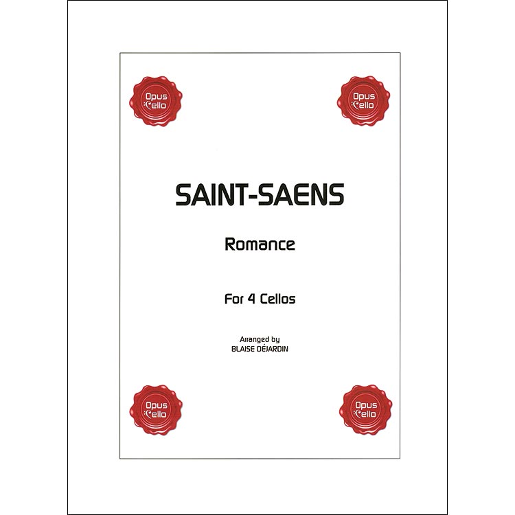 Romance, Op.36 for 4 cellos, arranged by Blaise Dejardin; Camille Saint-Saens (Opus Cello)