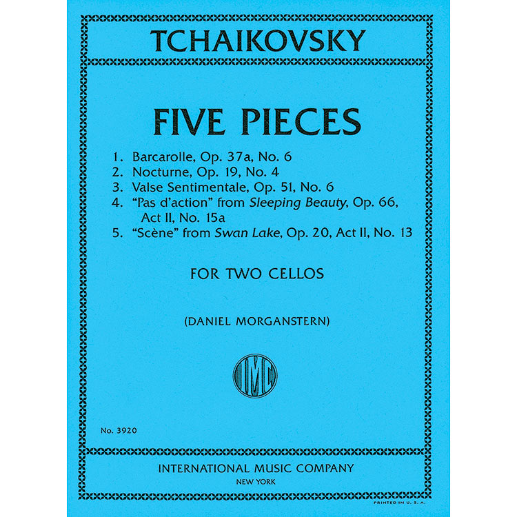 Five Pieces for two cellos; Pyotr Ilyich Tchaikovsky (International)