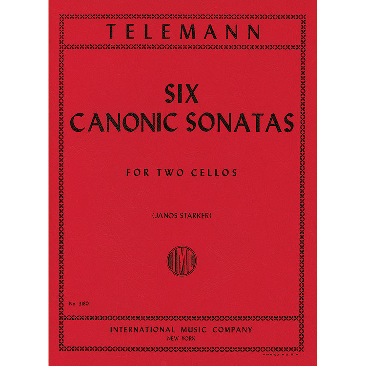 Six Canonic Sonatas for two cellos, TWV 40: 118-123; Georg Philipp Telemann