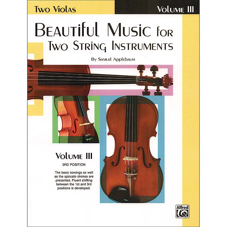 Beautiful Music for Two String Instruments, book 3 for two violas; Samuel Applebaum