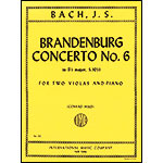Brandenburg Concerto No. 6, BWV 1051 for two violas and piano; Johann Sebastian Bach