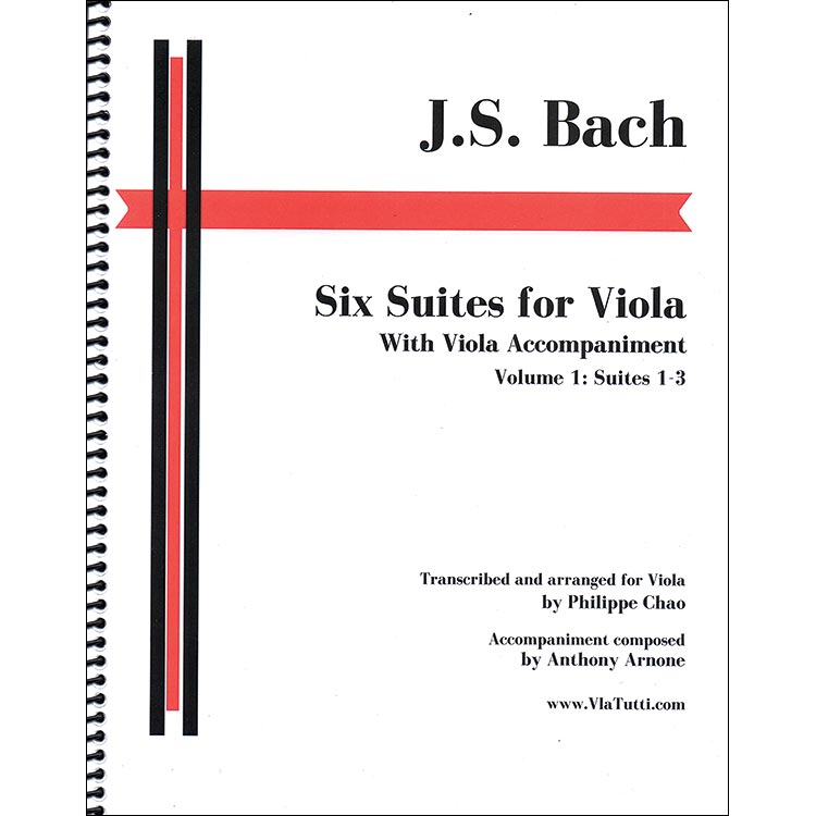 Six Suites for Viola, with Viola Accompaniment, volume 1, Suites 1-3; Johann Sebastian Bach (Molly Sharp)