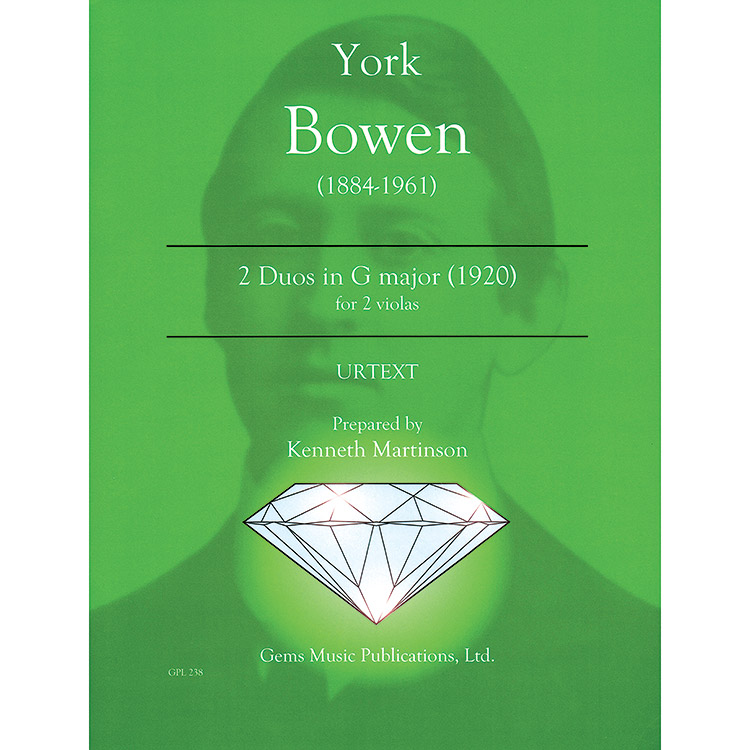 2 Duos in G Major for 2 Violas; York Bowen (Gems Music Publications)
