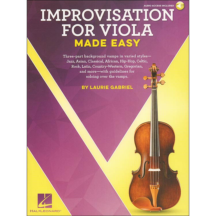 Improvisation for Viola Made Easy, with audio access; Laurie Gabriel (Hal Leonard)