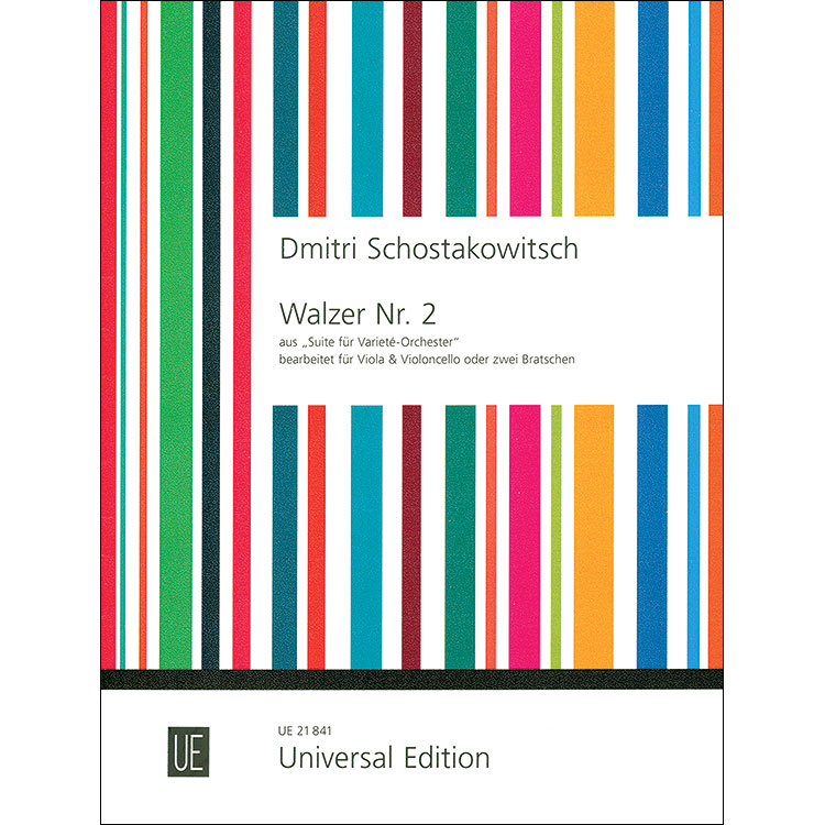 Waltz No. 2 for two violas or viola and cello; Dmitri Shostakovich (Universal Edition)