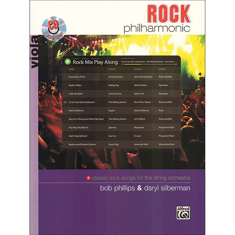 Rock Philharmonic for string orchestra, book with accompaniment CD, viola part (Alfred Publishing)