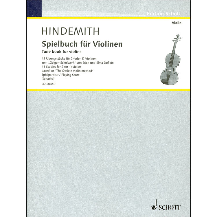 Tune Book for 1 or 2 Violins; Paul Hindemith