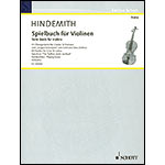Tune Book for 1 or 2 Violins; Paul Hindemith