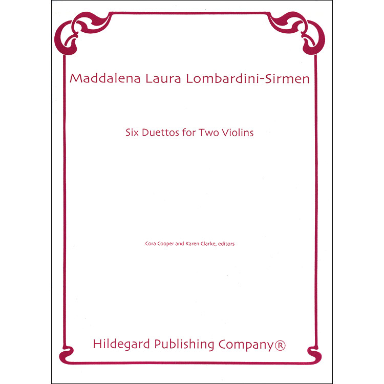 Six Duos for two violins; Maddalena Lombardini Sirmen (Hildegard)