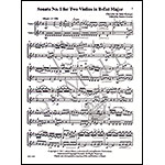 Six Sonatas for Two Violins, Op. Posth., Vol. 1 (Nos. 1-3), score and parts; Joseph Bologne, Chevalier de Saint-Georges (Latham)