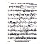 Six Sonatas for Two Violins, Op. Posth., Vol. 1 (Nos. 1-3), score and parts; Joseph Bologne, Chevalier de Saint-Georges (Latham)