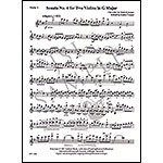 Six Sonatas for Two Violins, Op. Posth., Vol. 2 (Nos. 4-6), score and parts; Joseph Bologne, Chevalier de Saint-Georges (Latham)