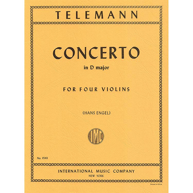 Concerto in D (4 violins); Telemann (International)