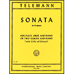 Trio Sonata in A minor, TWV 42: a4 for two violins, piano, and cello continuo; Georg Philipp Telemann