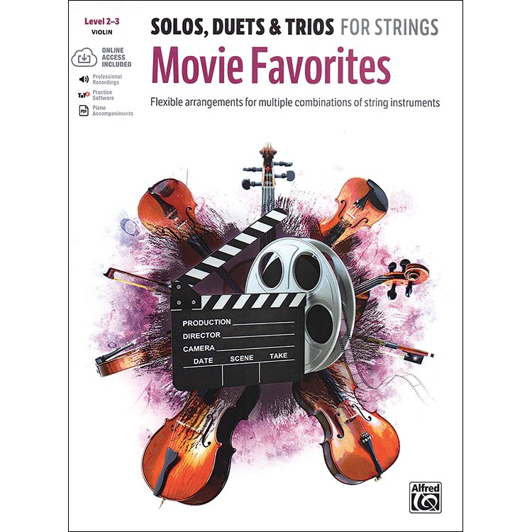 Movie Favorites for solos, duets, and trios, for violin with online audio access (Alfred Music)