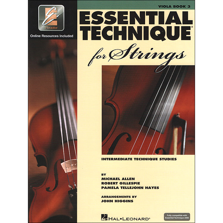Essential Technique (New), book 3 with online audio access, for viola  (Hal Leonard)