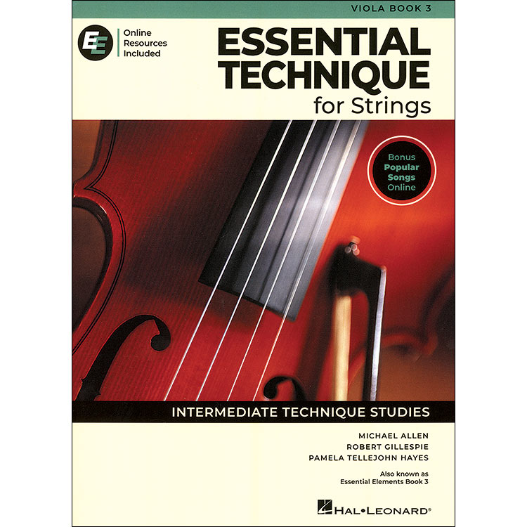 Essential Technique, Book 3 for viola (2025 edition); Allen