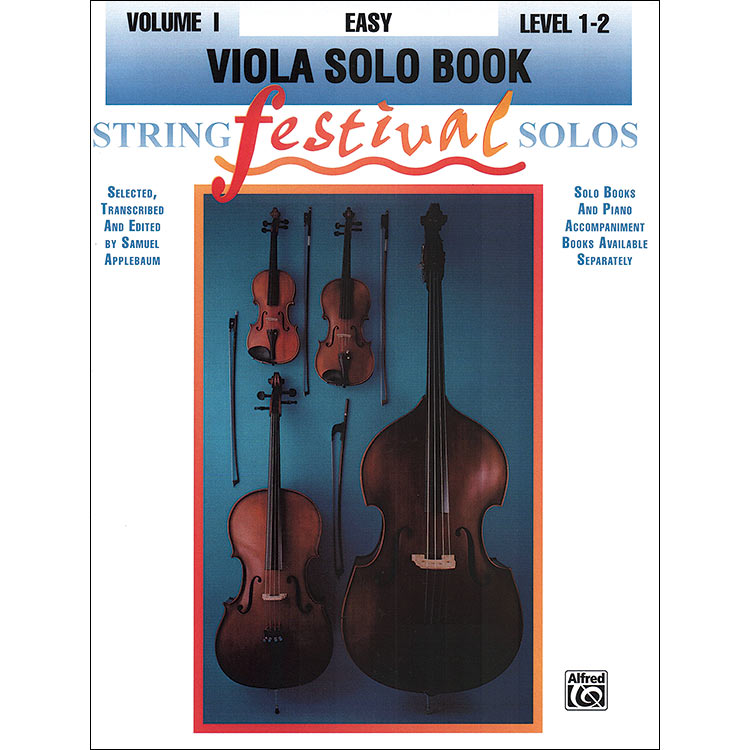 String Festival Solos, book  1, Viola, easy; Samuel Applebaum (Alfred)