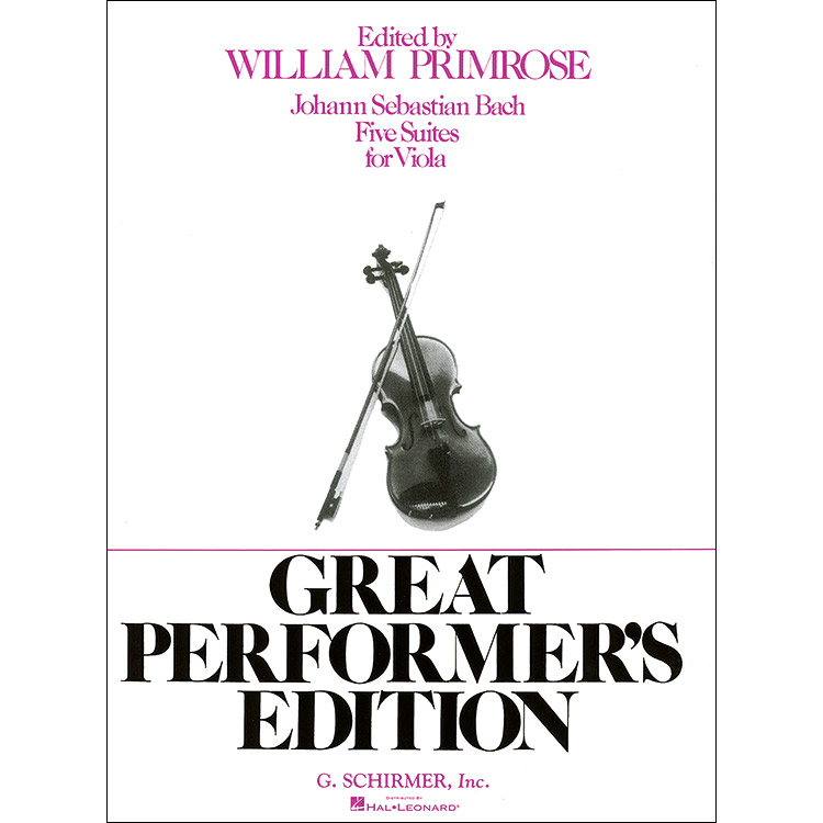 Five Cello Suites for Viola, BWV1007-11 (Primrose); Johann Sebastian Bach