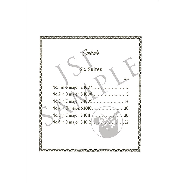 Six Cello Suites for Viola, BWV 1007-12 (Katims); Johann Sebastian Bach ...