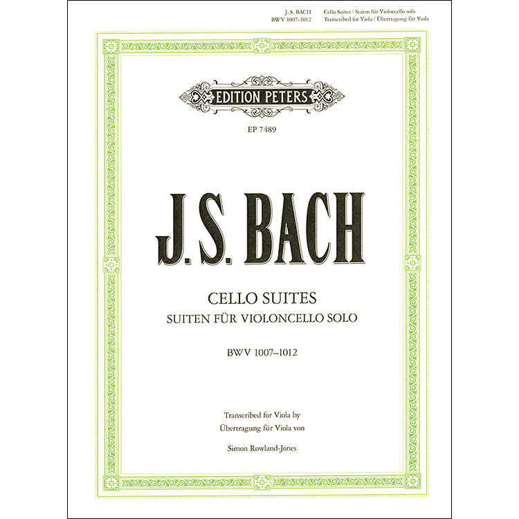 Six Cello Suites for Viola, BWV 1007-1012 (Rowland-Jones); Johann Sebastian Bach