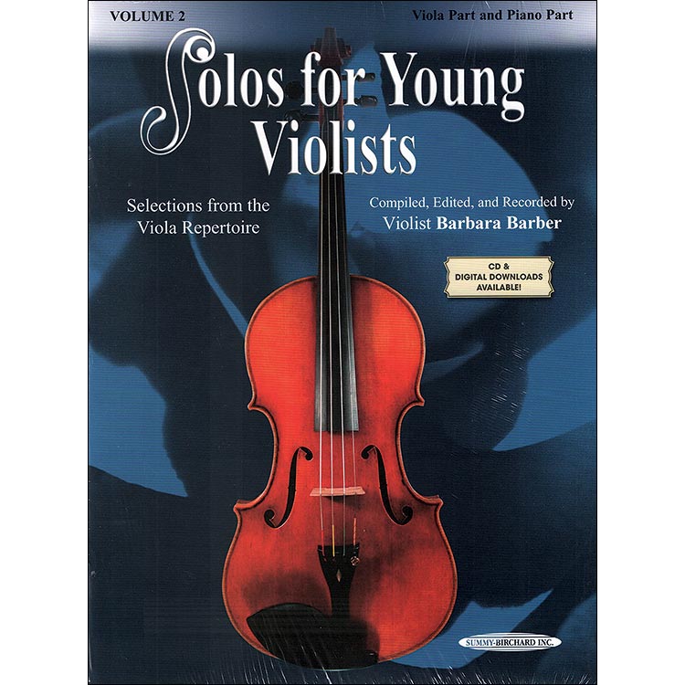 Solos for Young Violists, with piano accompaniment, book 2; Barbara Barber (Summy)