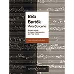 Viola Concerto, Sz. 120 for viola and piano (urtext; P. Bartok/Neubauer); Bela Bartok