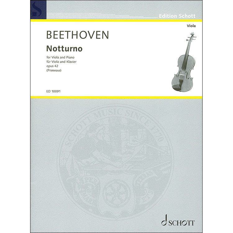 Notturno, op. 42 for Viola and Piano; Ludwig van Beethoven