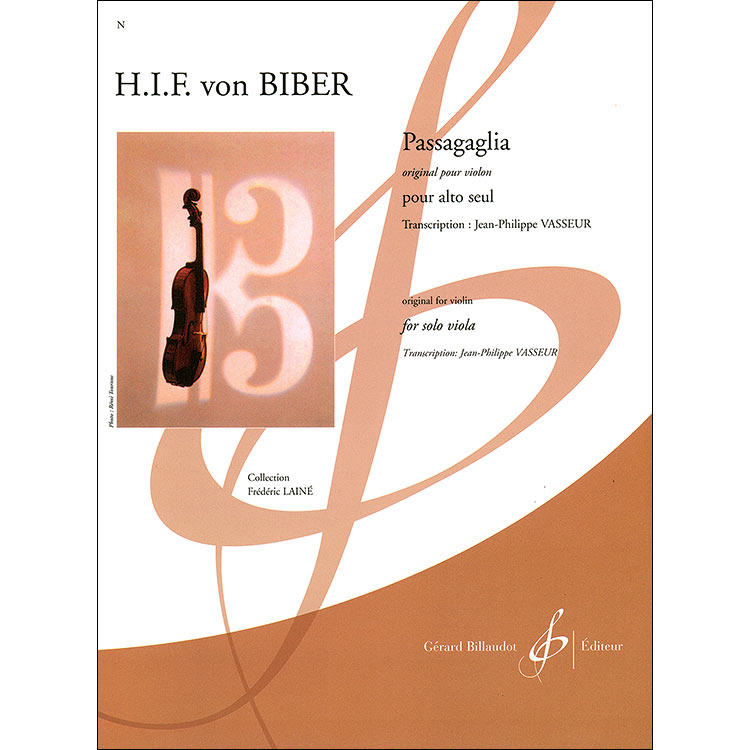 Passacaglia for solo viola; Heinrich Ignaz Franz von Biber (Gerard Billaudot)