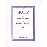 Suite for Viola, with piano; Ernest Bloch (G. Schirmer)