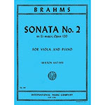 Sonata no. 2 in E-flat Major op. 120, viola and piano; Johannes Brahms (International)