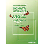 Sonatensatz (Scherzo), Sonata Movement for viola and piano; Johannes Brahms (Stainer & Bell)