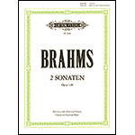 Sonatas, op. 120, nos. 1 and 2, viola and piano; Johannes Brahms (C. F. Peters)