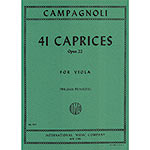 Forty-One Caprices, op. 22, viola; Bartolomeo Campagnoli (International)