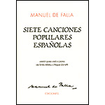 Seven Popular Spanish Songs for viola and piano; Manuel de Falla (Manuel de Falla Ediciones)