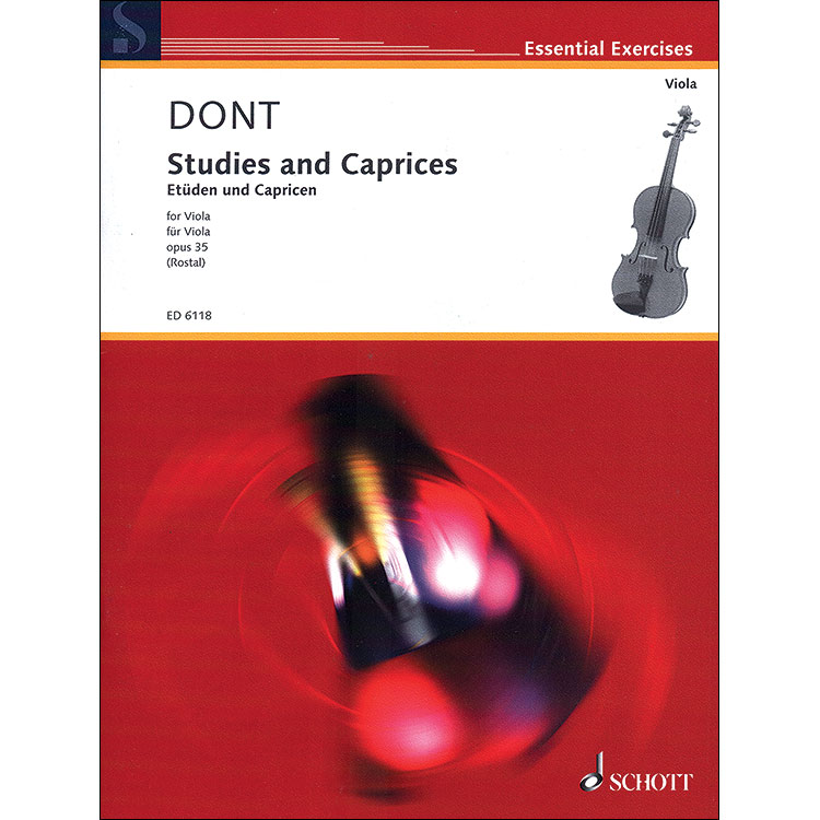 Etudes and Caprices, op. 35, viola; Dont (Schott Editions)